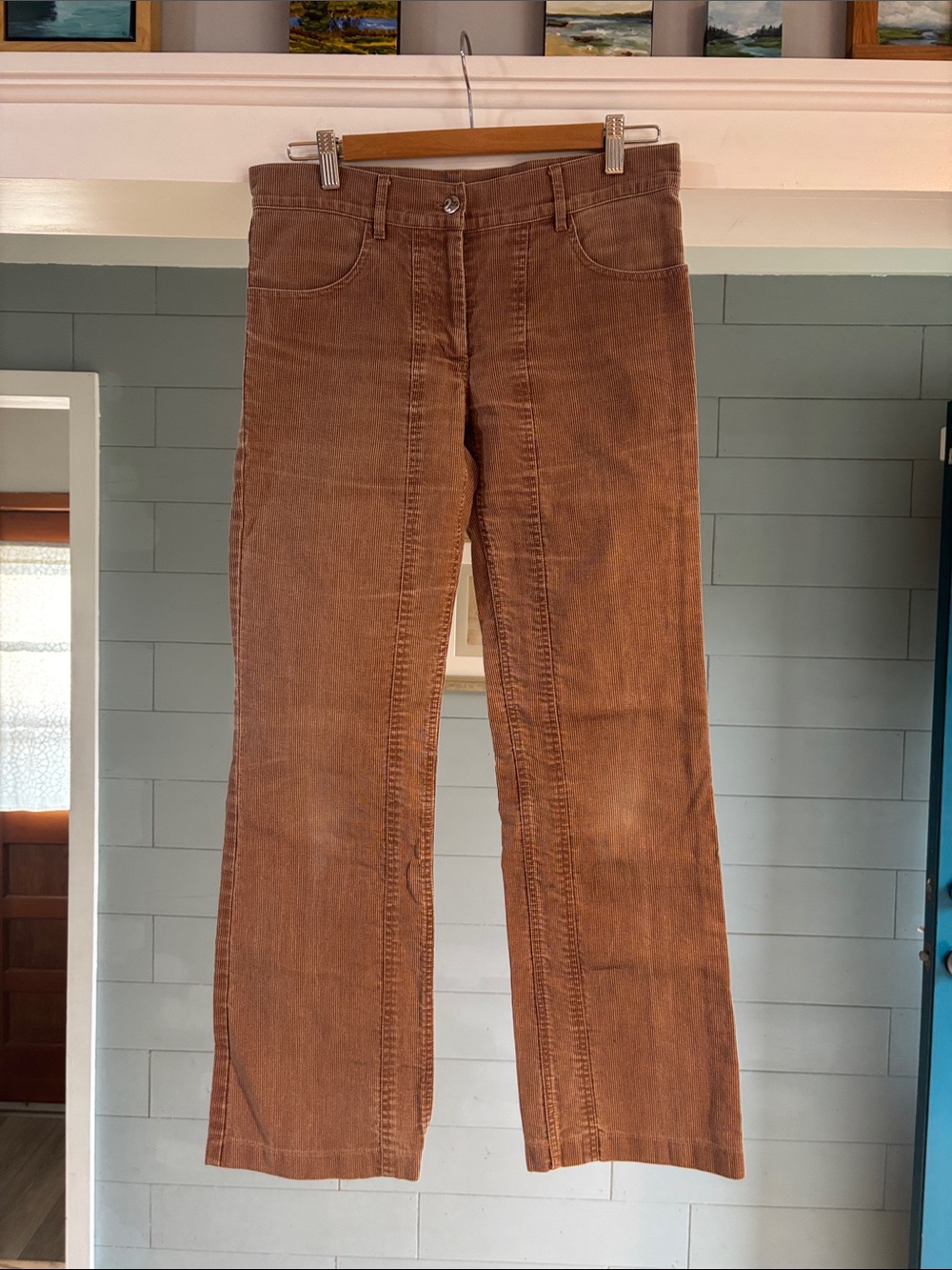 Katayone Adeli Straight Leg Pants in Tan